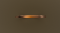 Brushed Rose Gold 1.5mm Flat Wedding Band