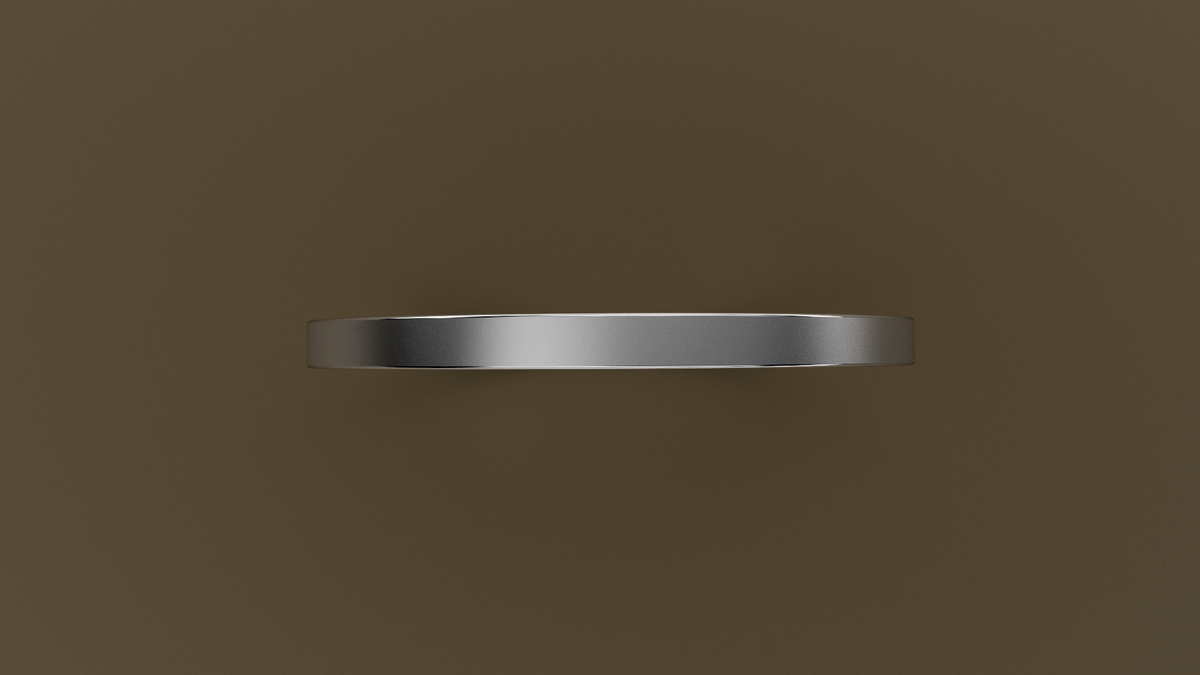 Brushed White Gold 1.5mm Flat Wedding Band