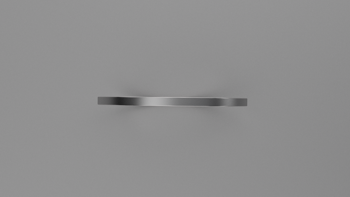 Brushed Sterling Silver 1mm Flat Wedding Band