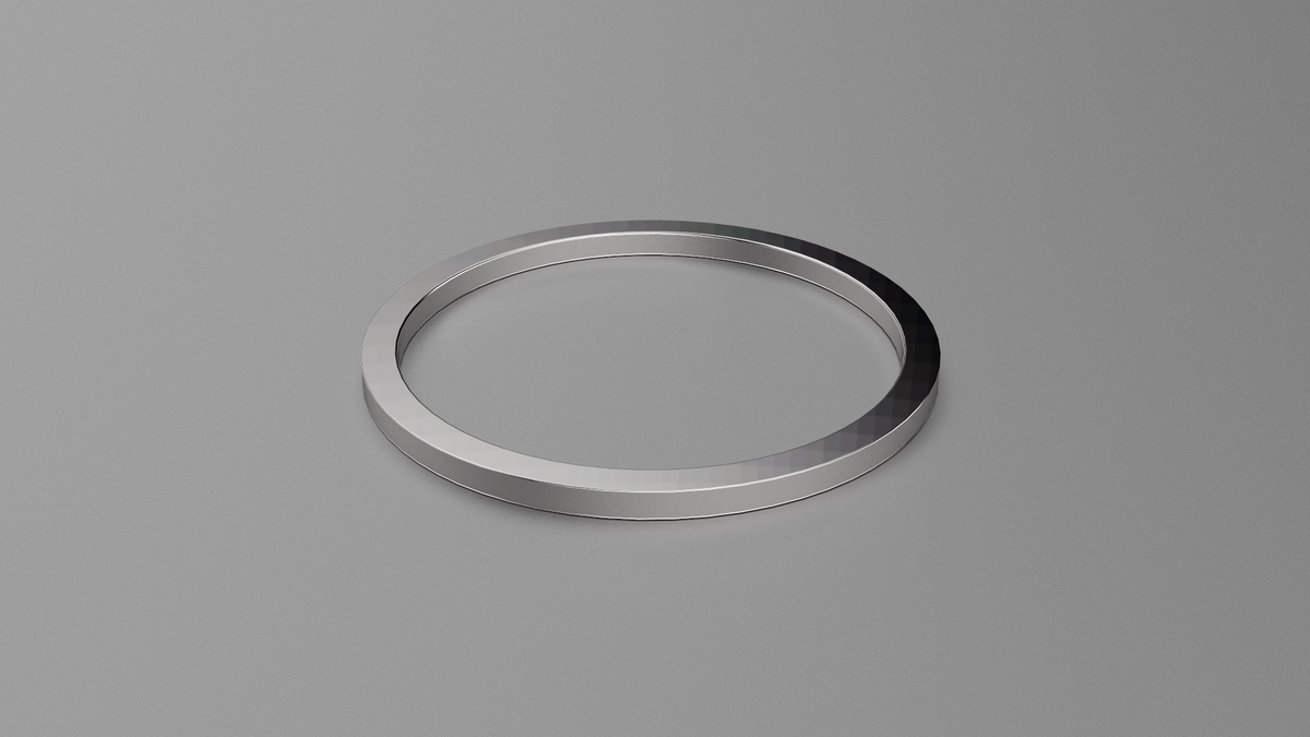 Polished Sterling Silver 1mm Flat Wedding Band