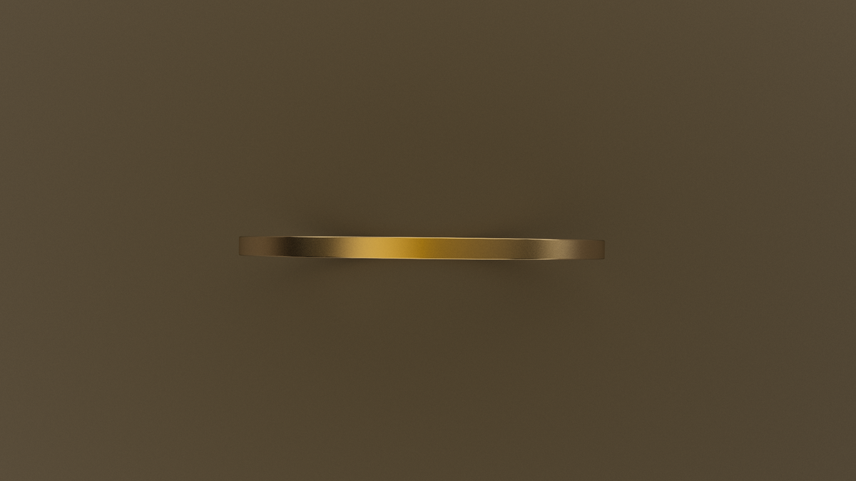 Brushed Yellow Gold 1mm Flat Wedding Band