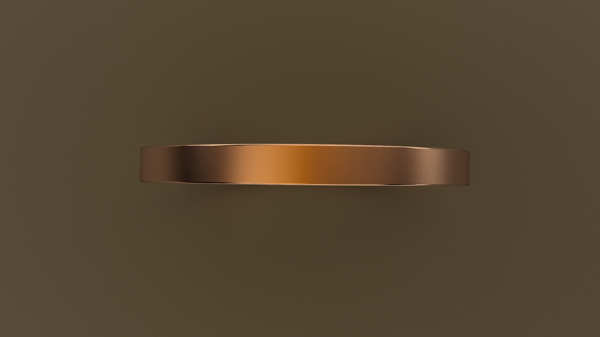 Brushed Rose Gold 2mm Flat Wedding Band
