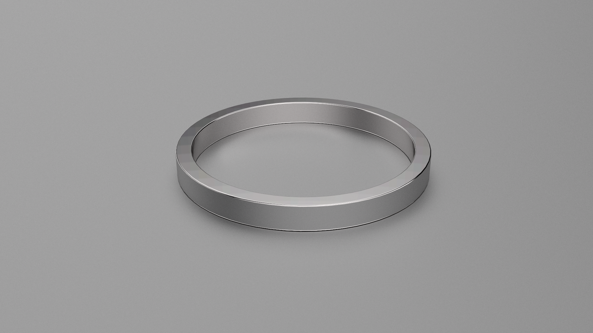 Brushed Sterling Silver 2mm Flat Wedding Band