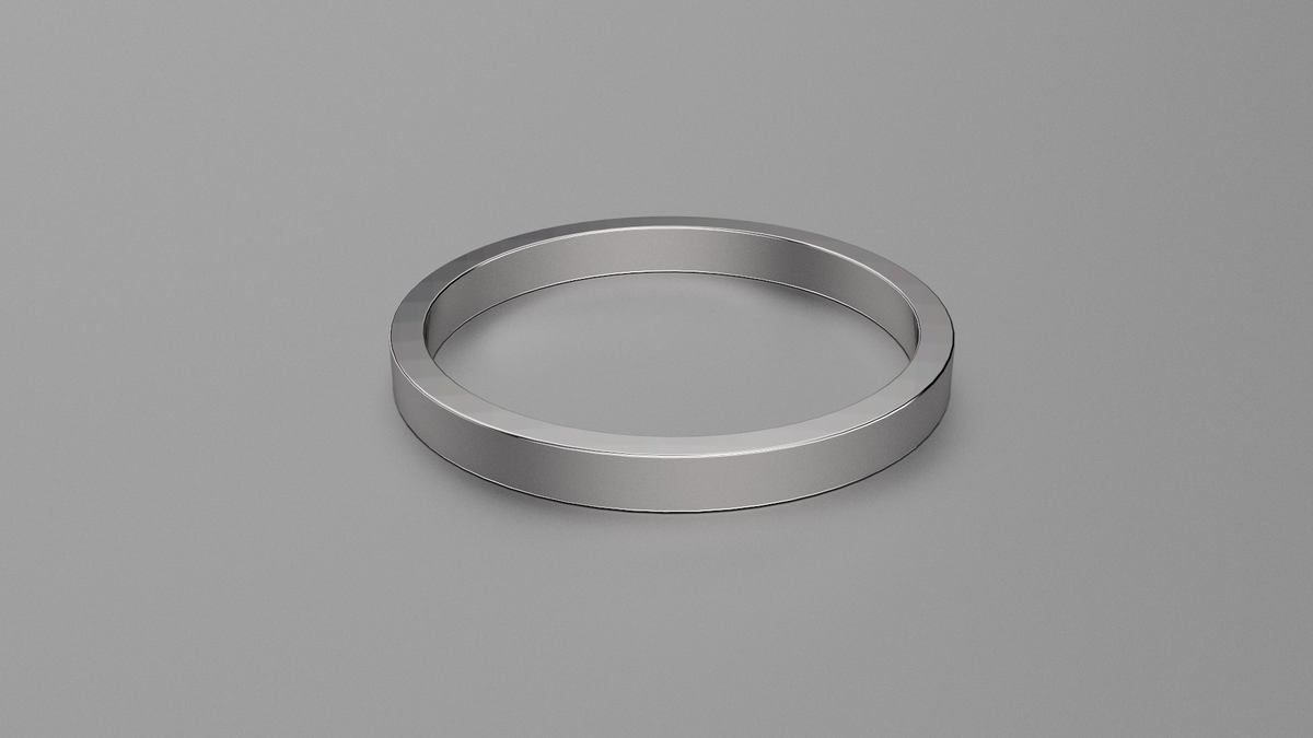 Polished Sterling Silver 2mm Flat Wedding Band