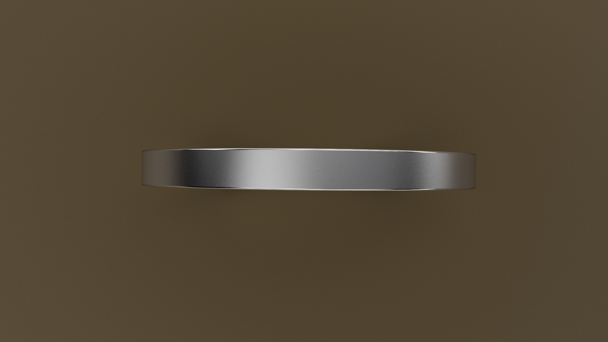Brushed White Gold 2mm Flat Wedding Band