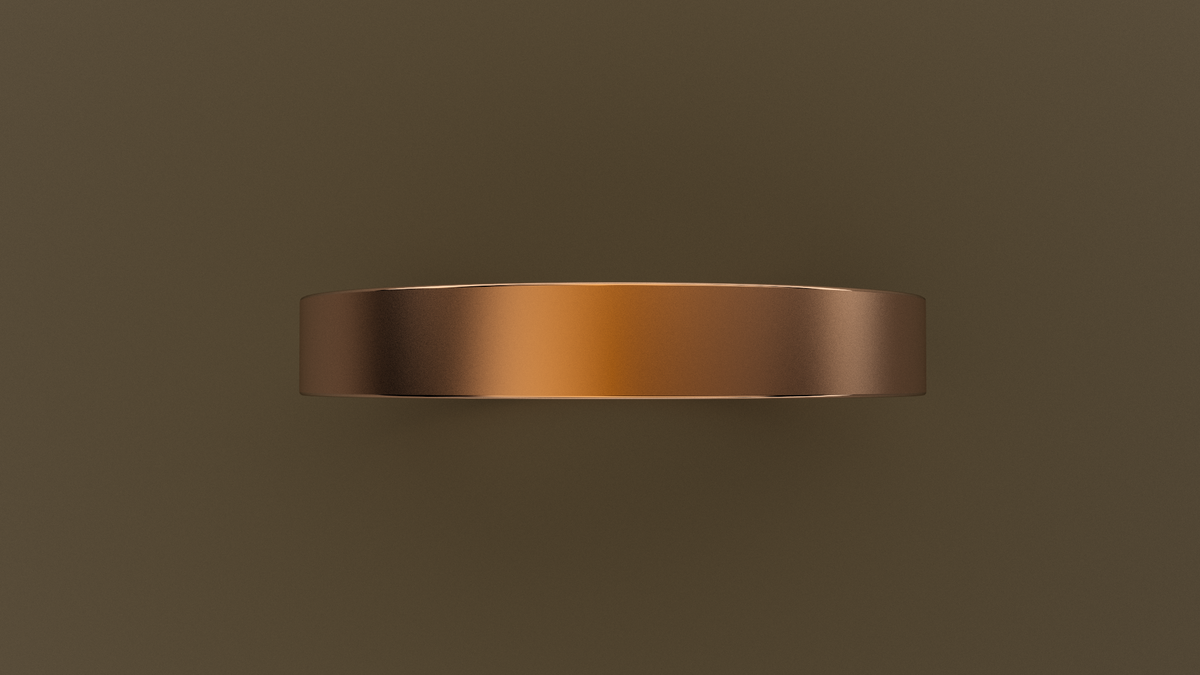 Brushed Rose Gold 3mm Flat Wedding Band
