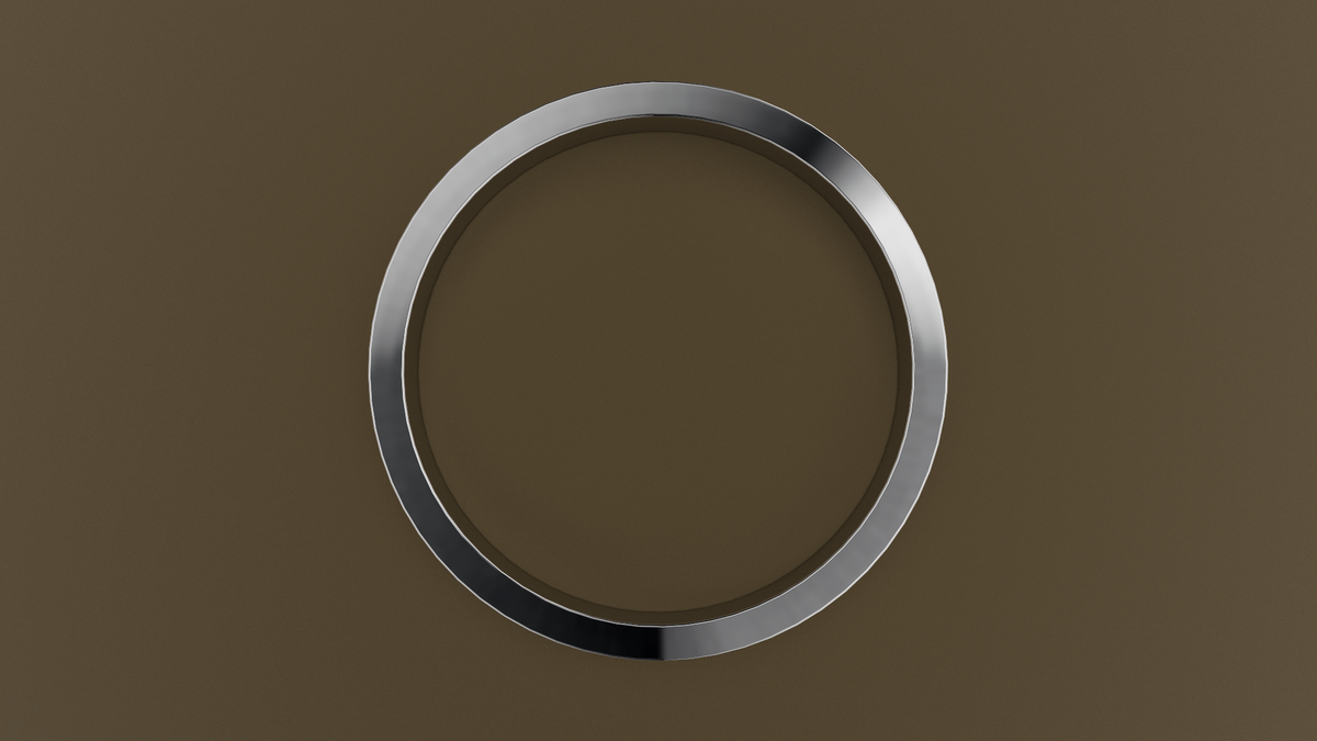 Polished White Gold 3mm Flat Wedding Band