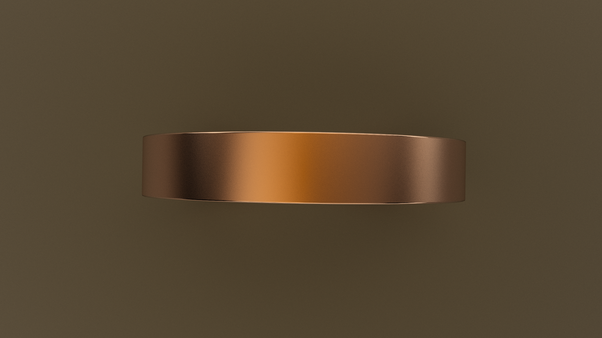 Brushed Rose Gold 4mm Flat Wedding Band