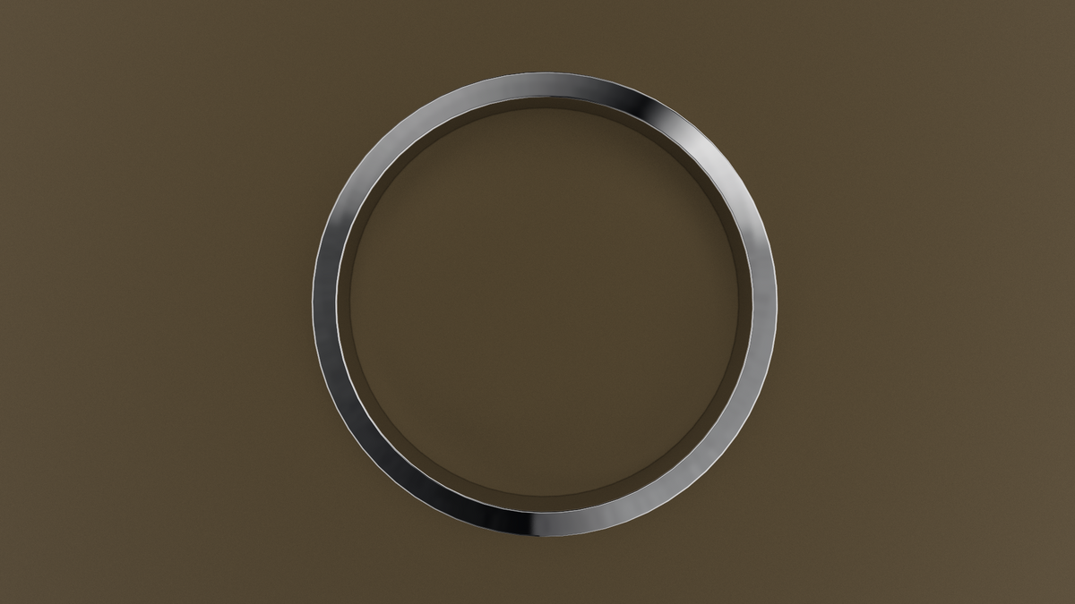 Polished White Gold 4mm Flat Wedding Band