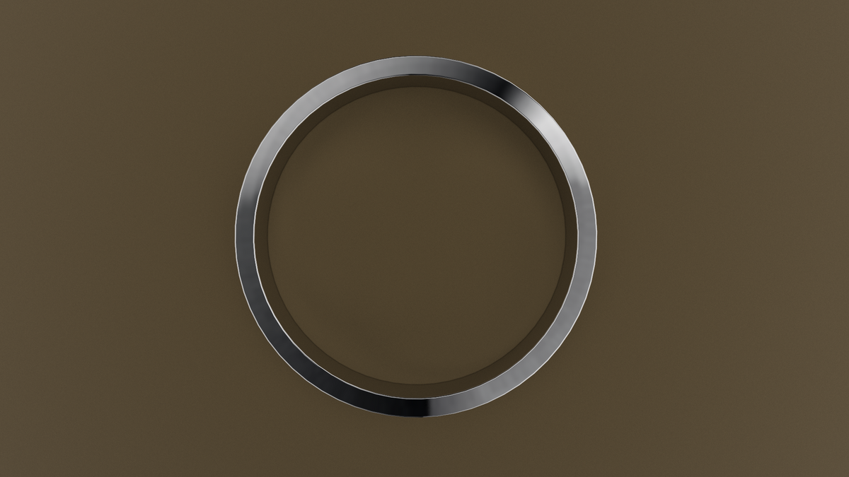 Hammered White Gold 5mm Flat Wedding Band