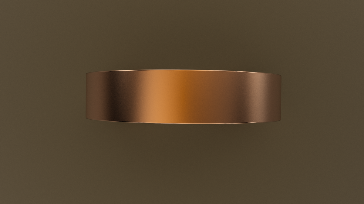 Brushed Rose Gold 5mm Flat Wedding Band