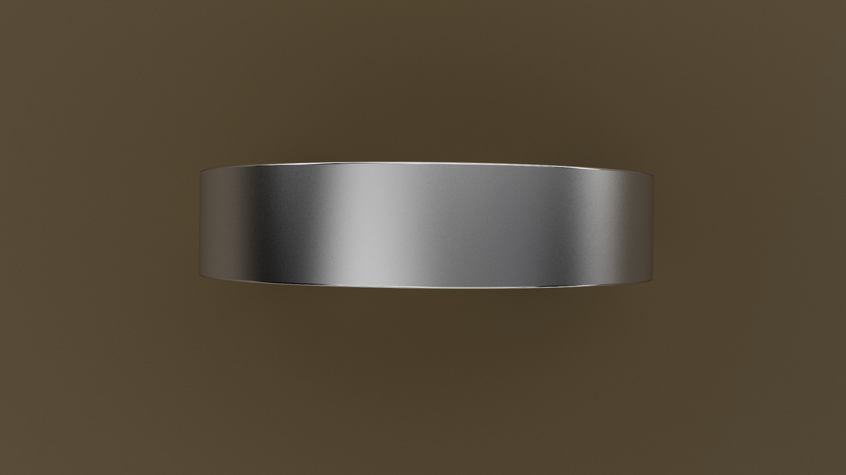 Brushed White Gold 5mm Flat Wedding Band