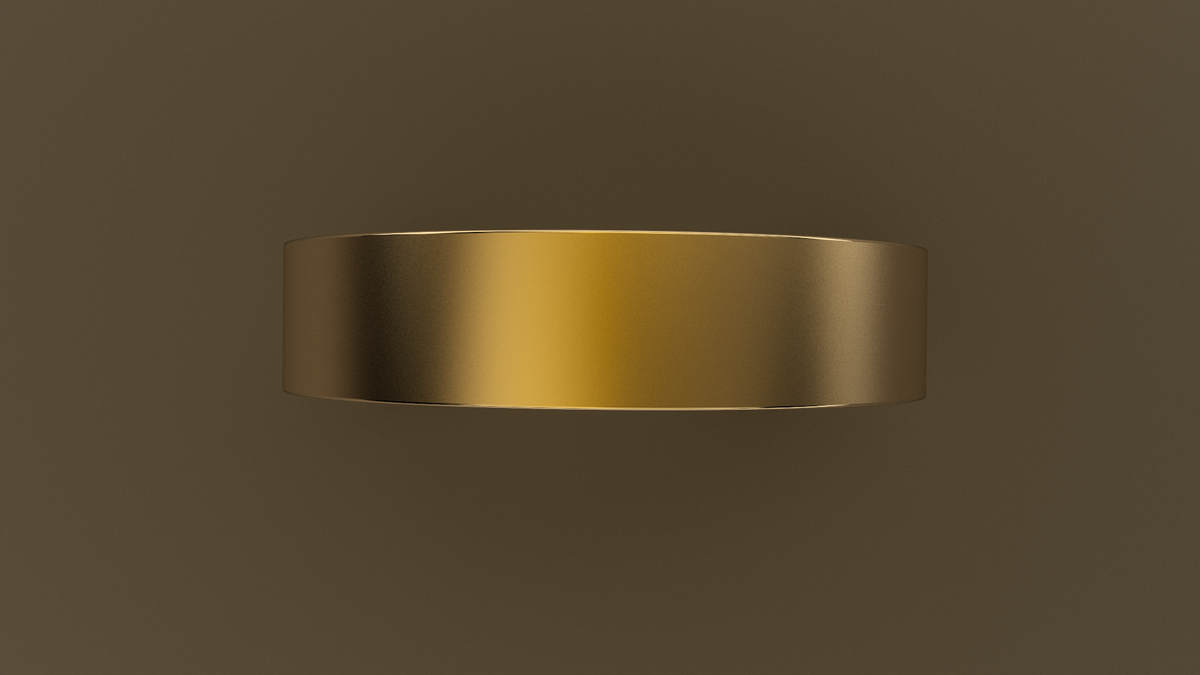 Brushed Yellow Gold 5mm Flat Wedding Band