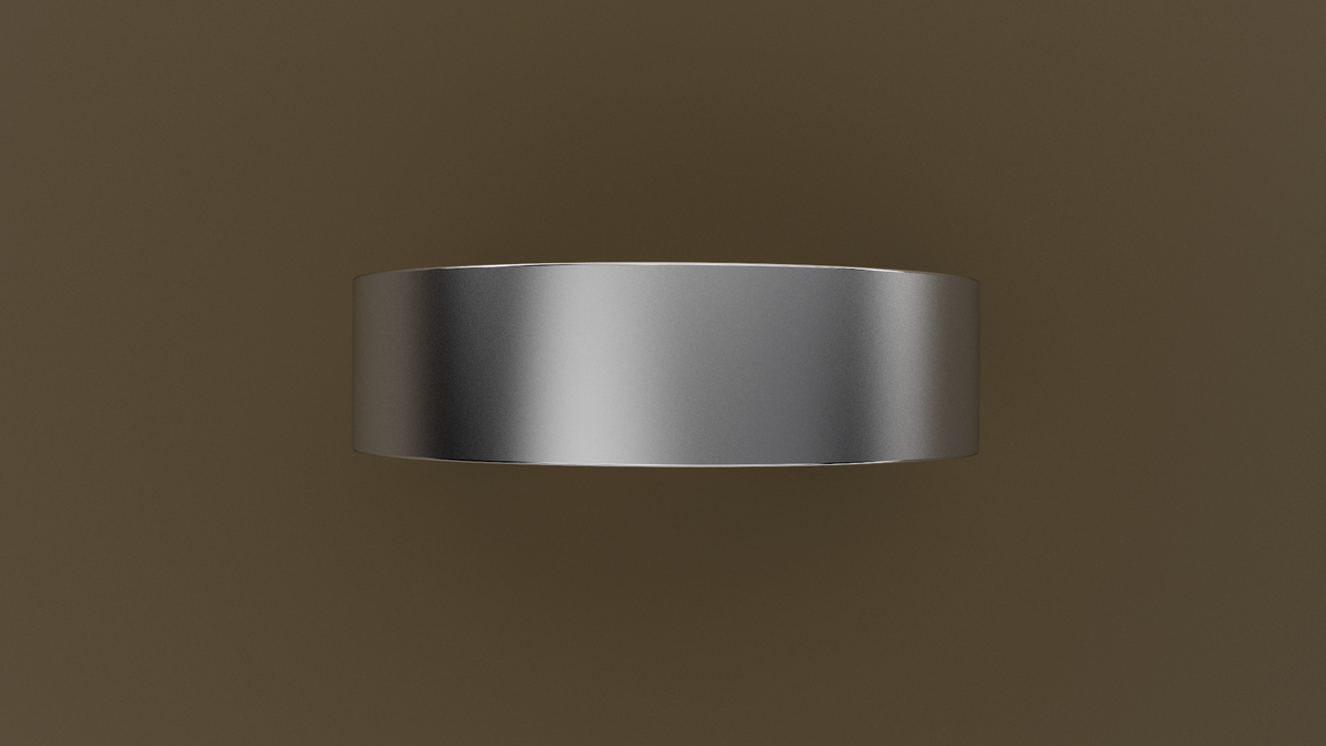 Brushed White Gold 6mm Flat Wedding Band