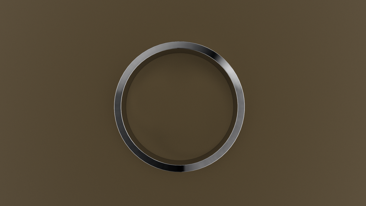 Polished White Gold 6mm Flat Wedding Band