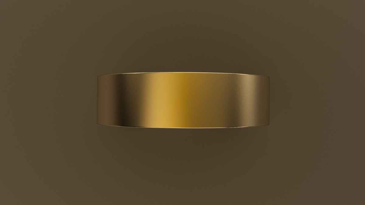Brushed Yellow Gold 6mm Flat Wedding Band