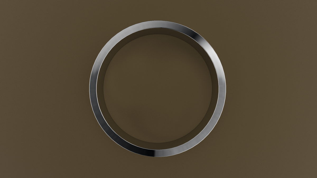 Hammered White Gold 7mm Flat Wedding Band