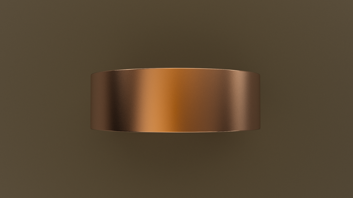 Brushed Rose Gold 7mm Flat Wedding Band