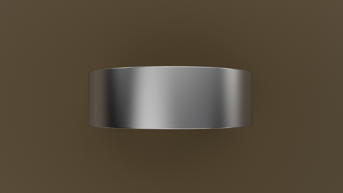 Brushed White Gold 7mm Flat Wedding Band
