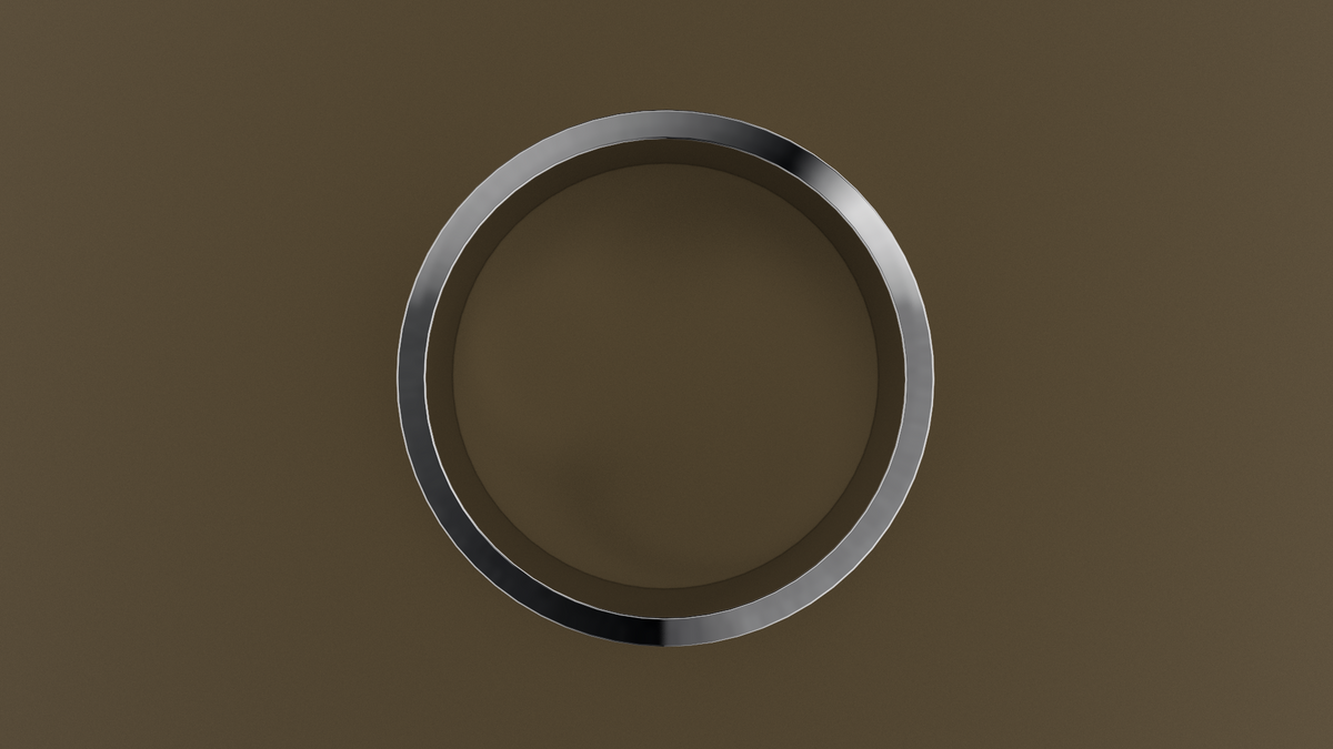 Hammered White Gold 8mm Flat Wedding Band