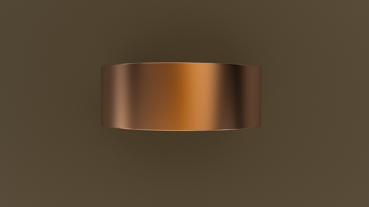 Brushed Rose Gold 8mm Flat Wedding Band
