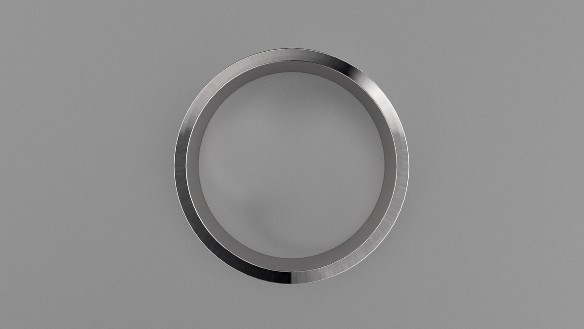 Brushed Sterling Silver 8mm Flat Wedding Band