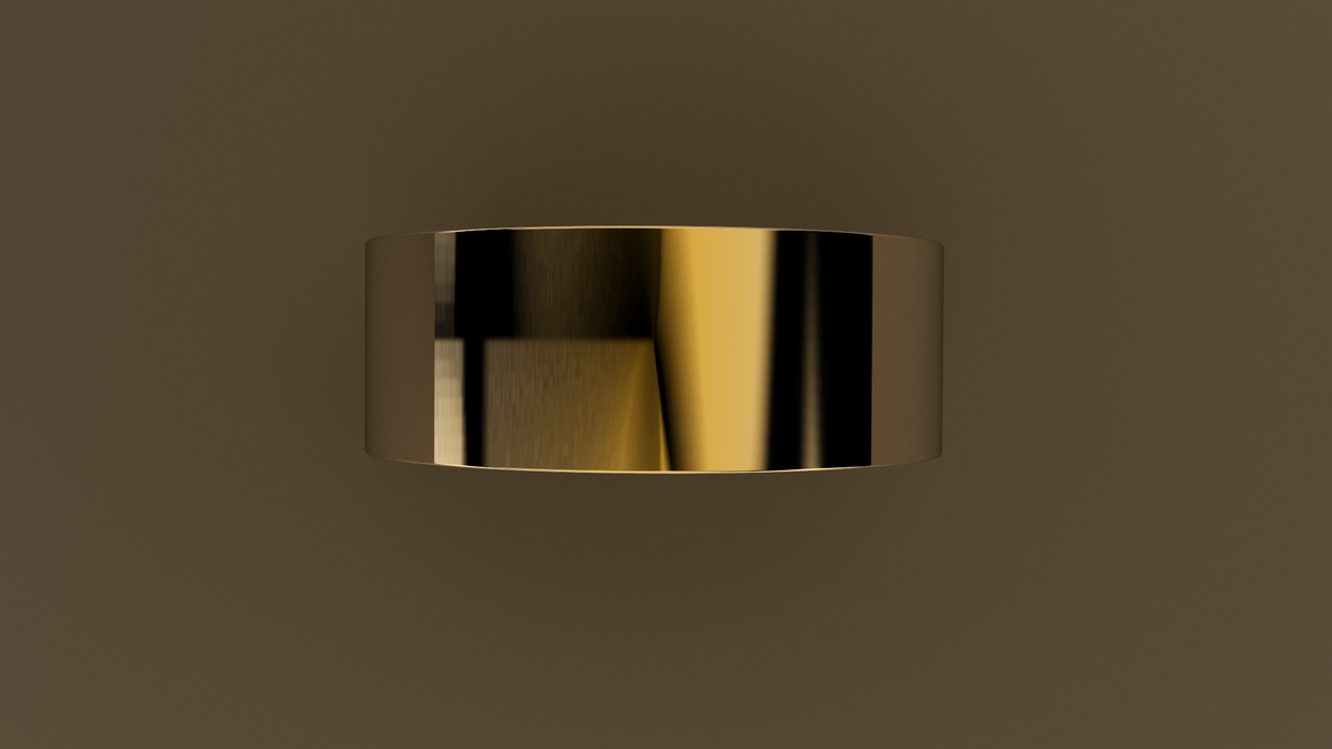 Polished Yellow Gold 8mm Flat Wedding Band