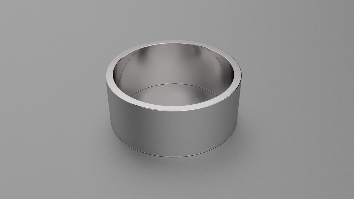 Brushed Sterling Silver 9mm Flat Wedding Band