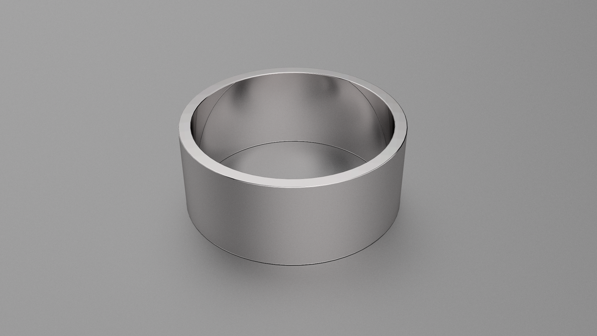 Polished Sterling Silver 9mm Flat Wedding Band