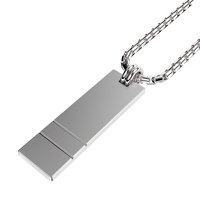 Original Set Your Bar Sterling Silver Double Horizontal Matte/Polished Design