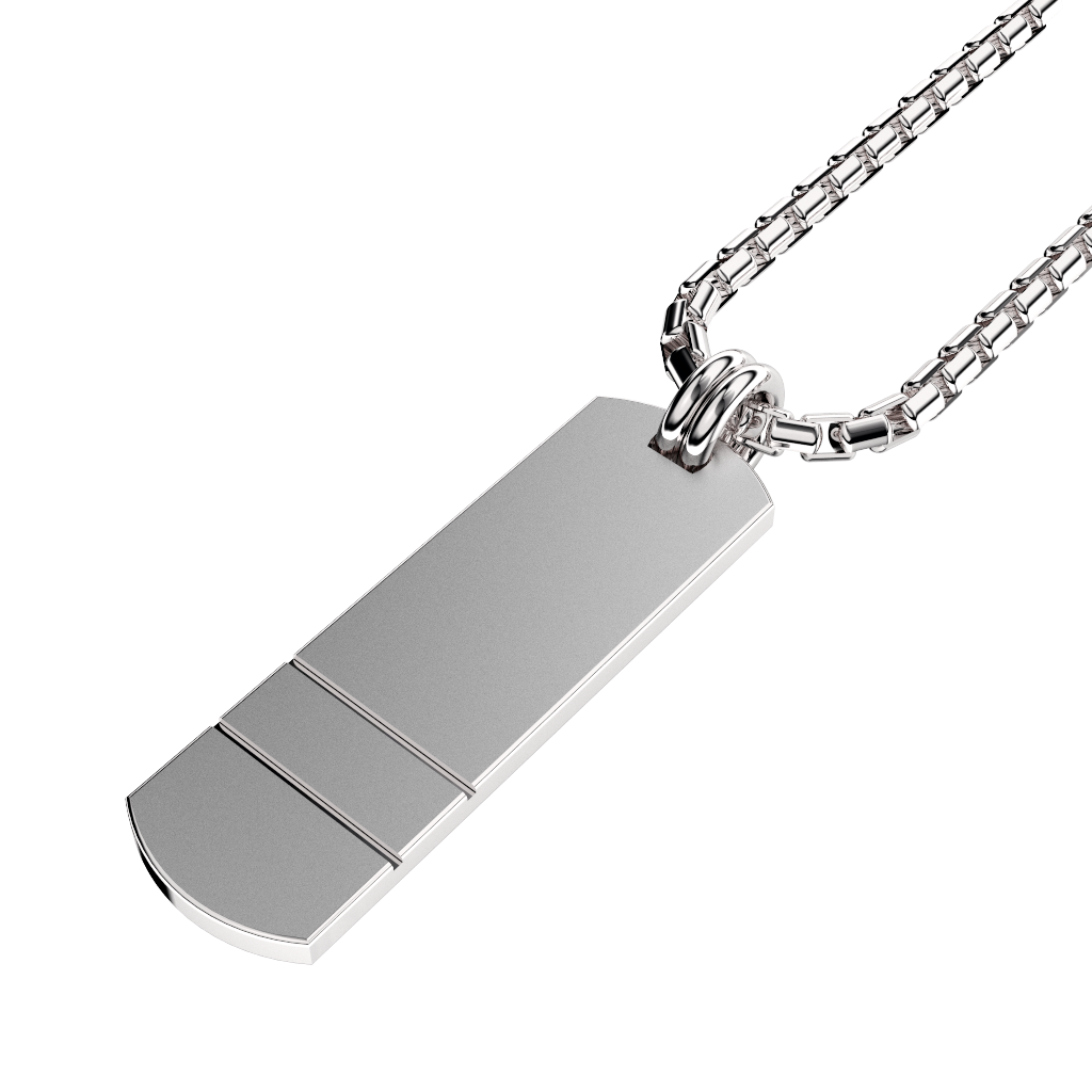 Curved Set Your Bar Sterling Silver Double Horizontal Matte/Polished Design