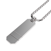 Angled Set Your Bar Sterling Silver Double Horizontal Matte/Polished Design