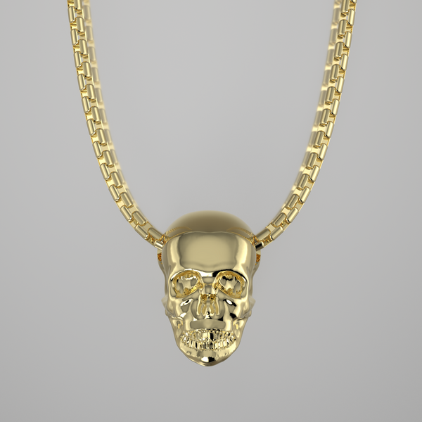 Gold skull chain shop