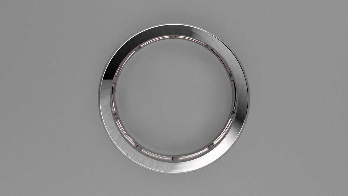 Polished Sterling Silver 6mm Open Bar Wedding Band