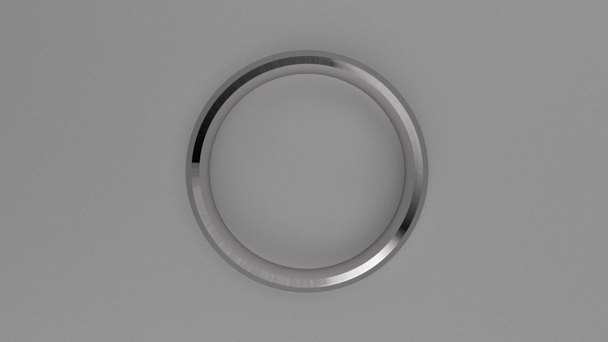 Polished Sterling Silver 6mm Knife Edge Wedding Band