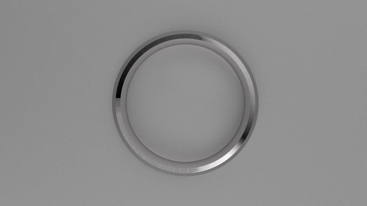 Brushed Sterling Silver 6mm Knife Edge Wedding Band