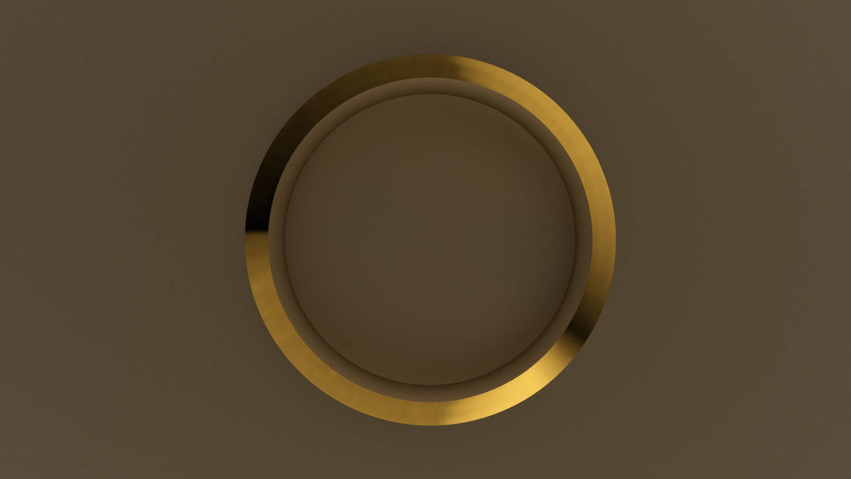 Polished Yellow Gold 6mm Double Bead Row Wedding Band