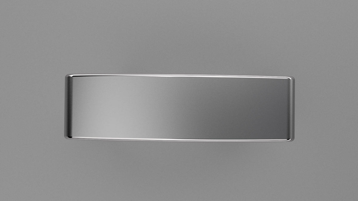 Brushed Sterling Silver 6mm Euro Square Wedding Band