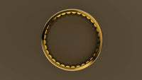 Polished Yellow Gold 6mm Interior Fluted Wedding Band