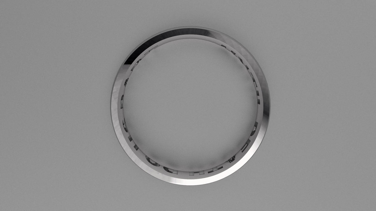 Brushed Sterling Silver 4mm Interior Message Wedding Band