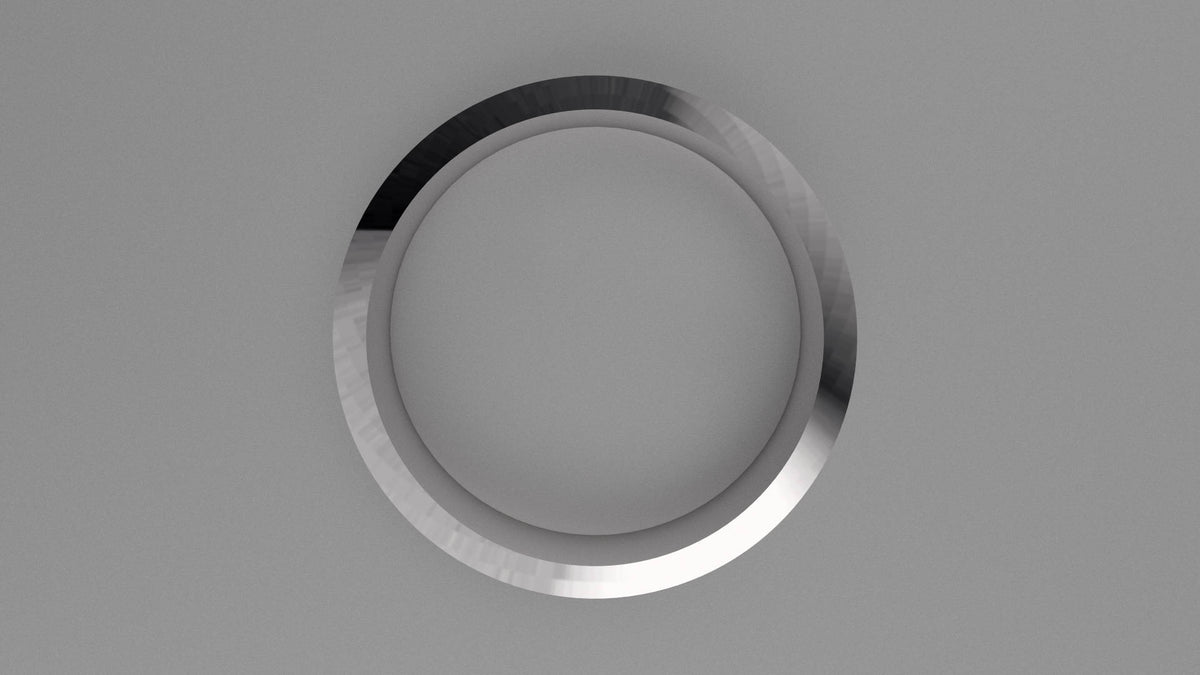 Polished Sterling Silver 6mm Fluted Wedding Band