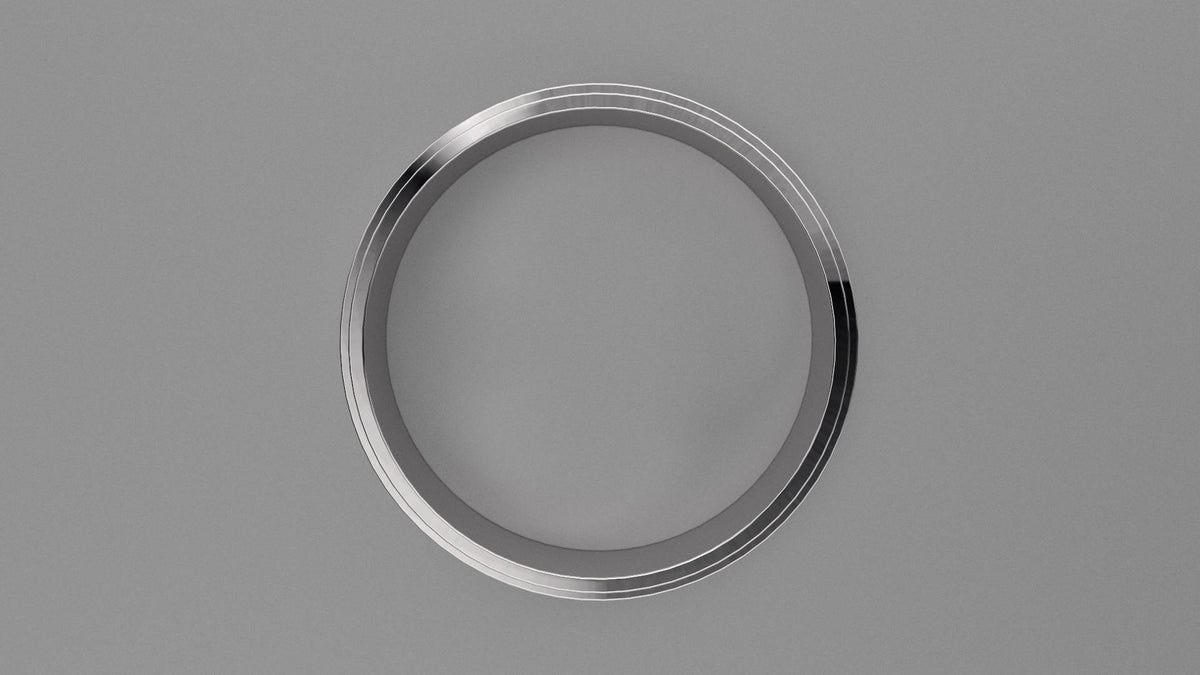 Polished Sterling Silver 6mm Step Edge Wedding Band