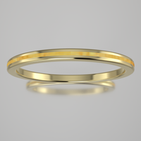 Polished Yellow Gold 1.5mm Stacking Ring Shimmer Gold Resin