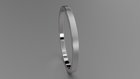 Brushed Sterling Silver 1.5mm Flat Wedding Band