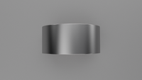 Brushed Sterling Silver 10mm Flat Wedding Band