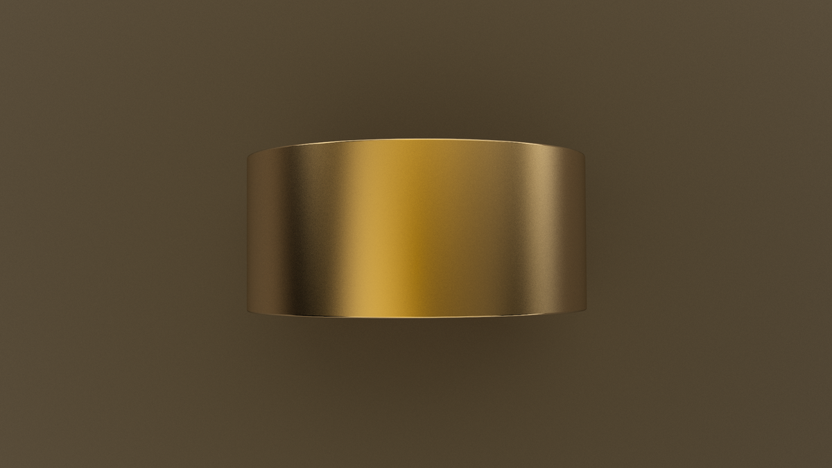 Brushed Yellow Gold 10mm Flat Wedding Band
