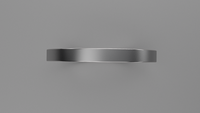 Brushed Sterling Silver 2mm Flat Wedding Band