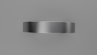 Brushed Sterling Silver 4mm Flat Wedding Band