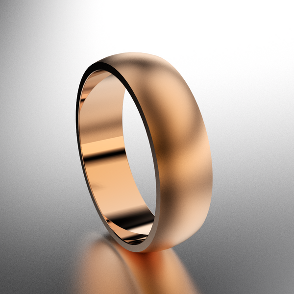 Special Order - 5mm Domed 18kt Rose Gold Band