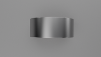 Brushed Sterling Silver 9mm Flat Wedding Band
